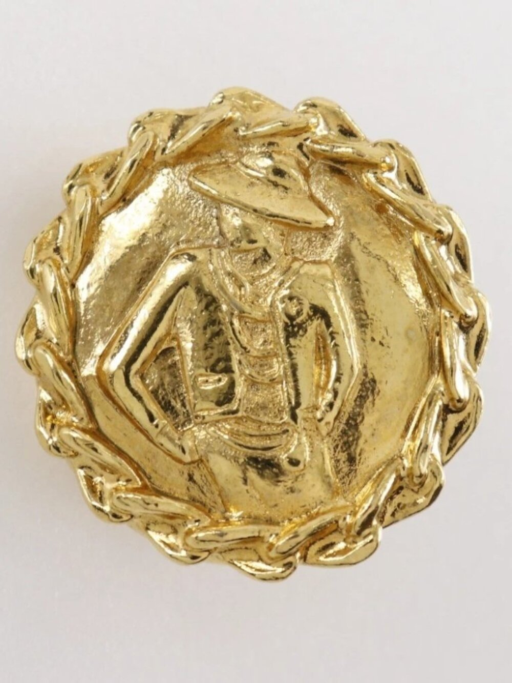 CHANEL Coco Mademoiselle Earring vintage Plated Gold 21.2g Women - Picture 3 of 9